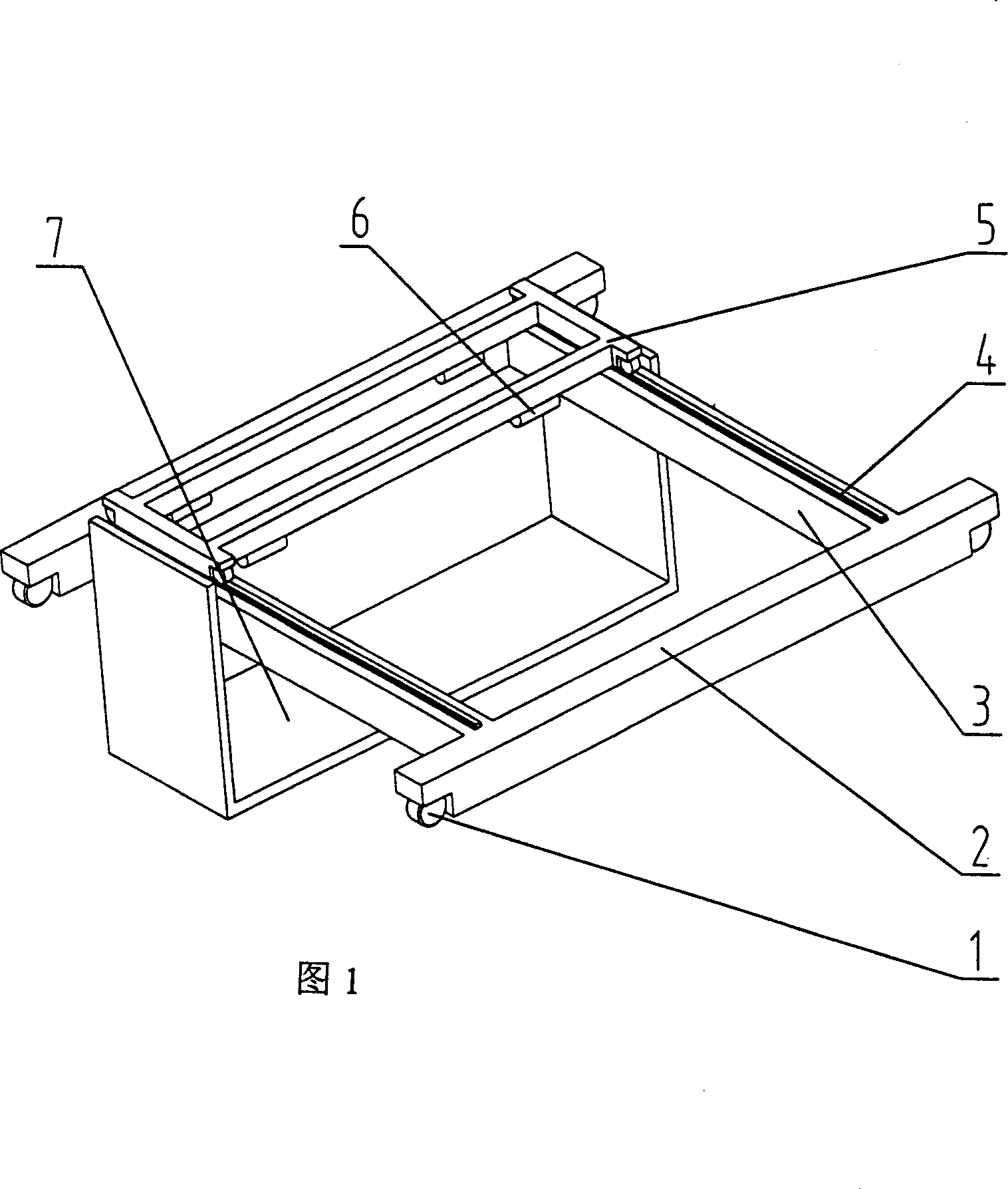 Bridge type lifting composite device for car body transportation