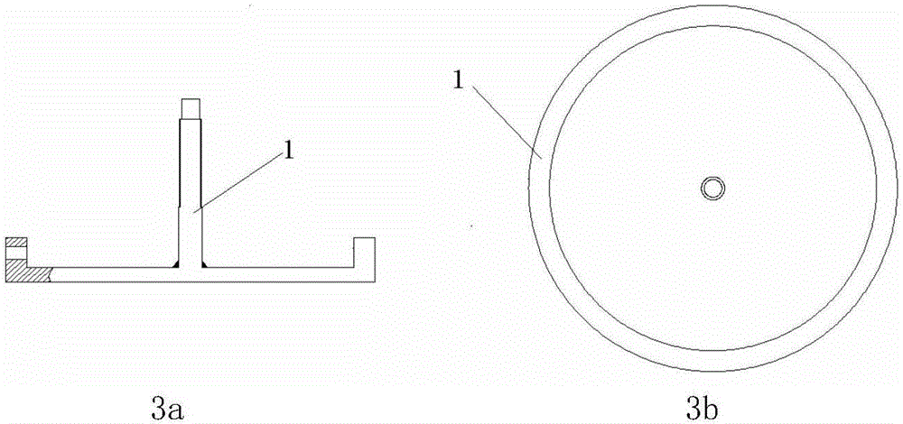 Turning inner brace fixture for end opening of cylinder