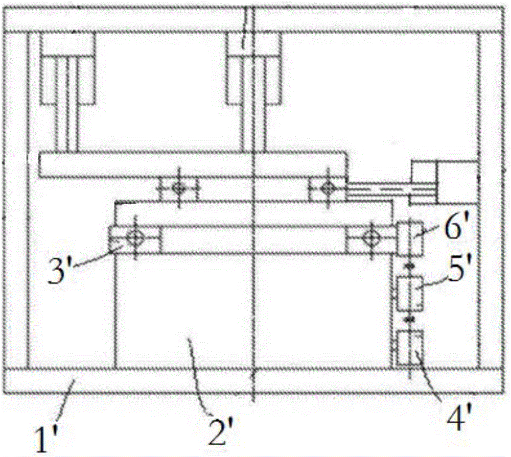 Rotary support test table aligning device and rotary supporting test table