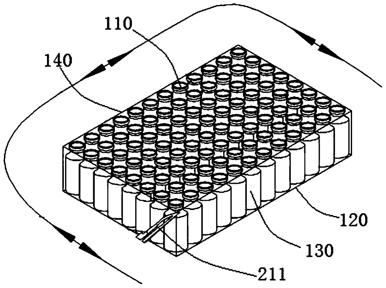 Opening device for outer package of containers and opening method thereof