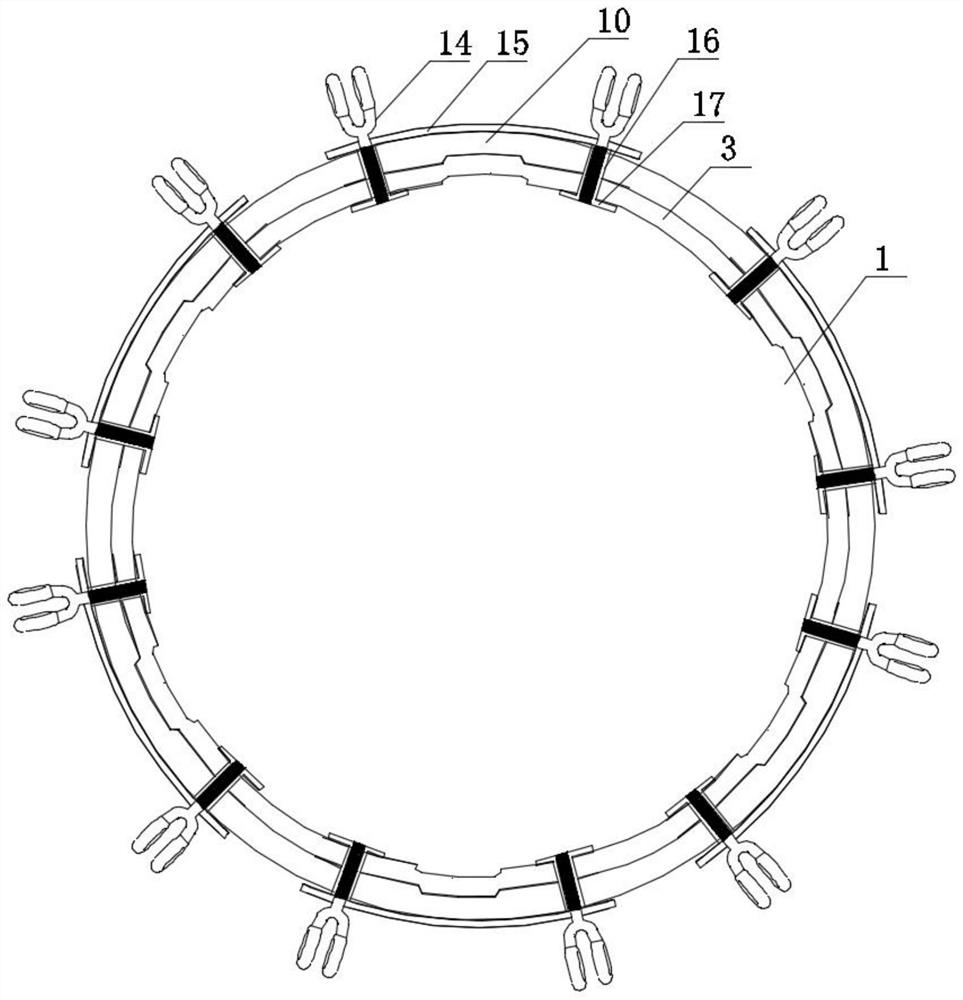 High-strength escape pipe convenient to socket and fix