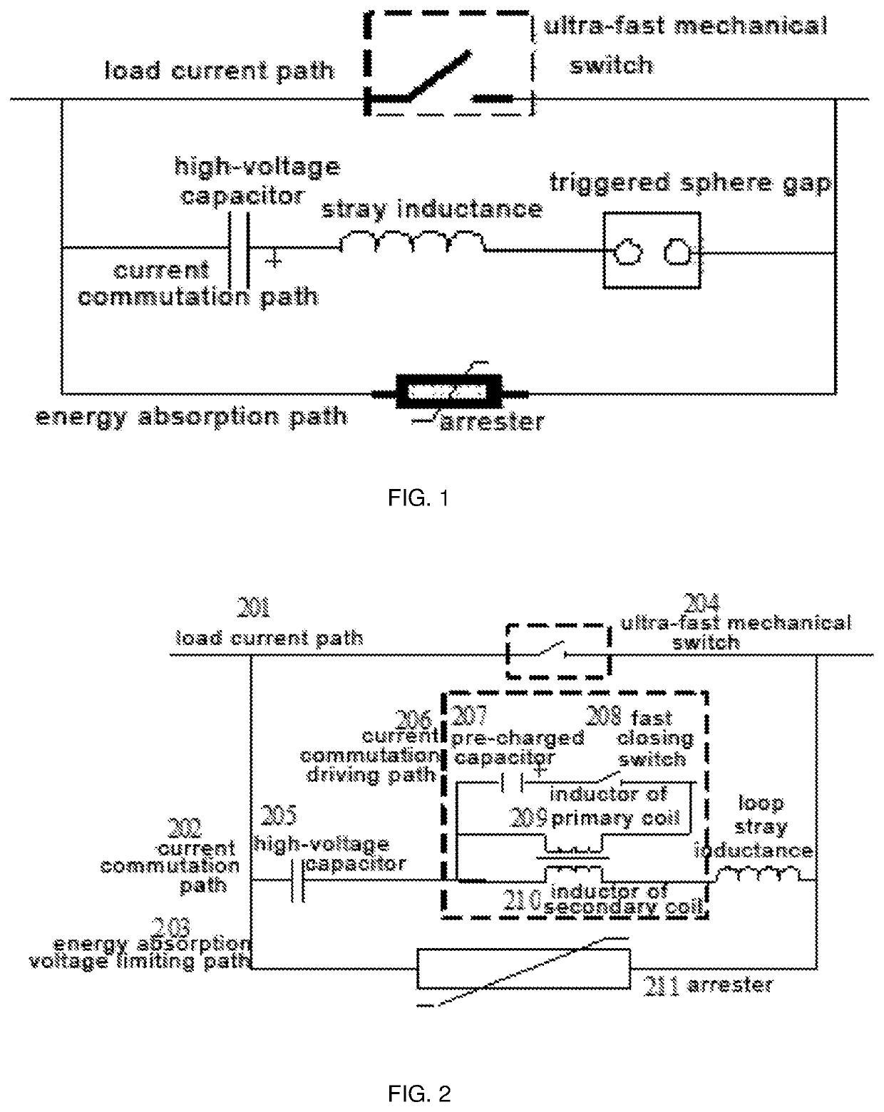 Micro-loss combined mechanical DC circuit breaker and its control method