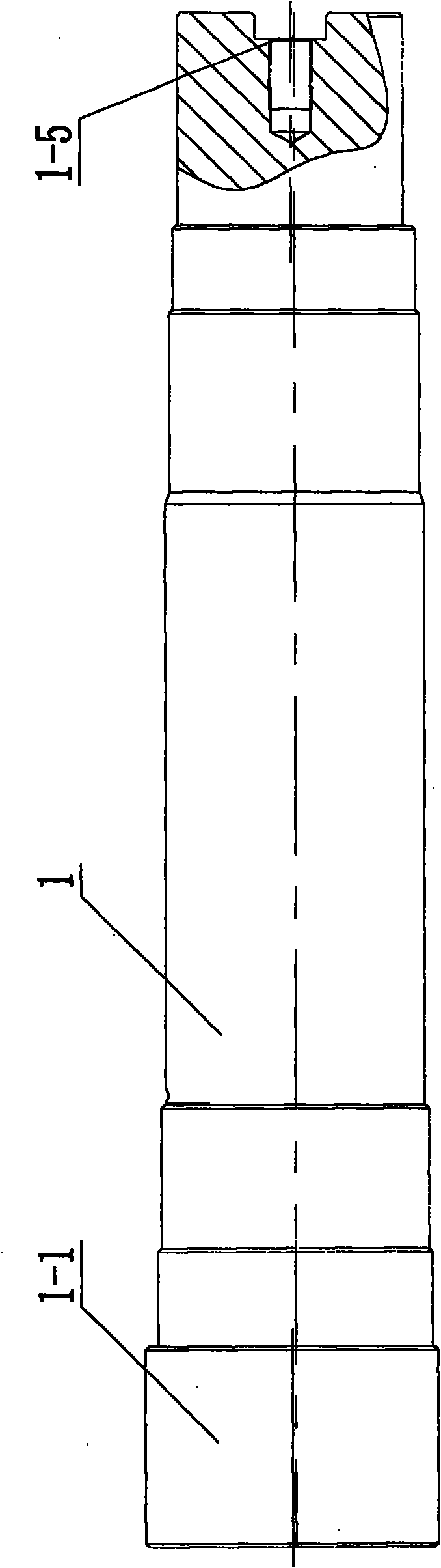 Method for processing shaft with small eccentricity