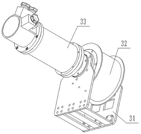 Inspection system of traction type inspection robot