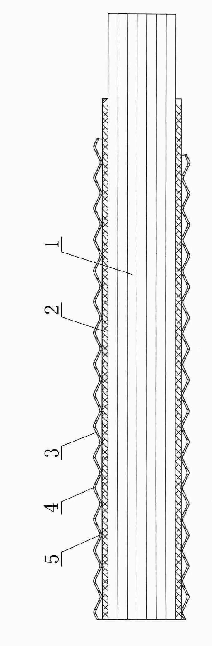 Corrugated metal sheath inorganic mineral insulation cable and method for producing the same