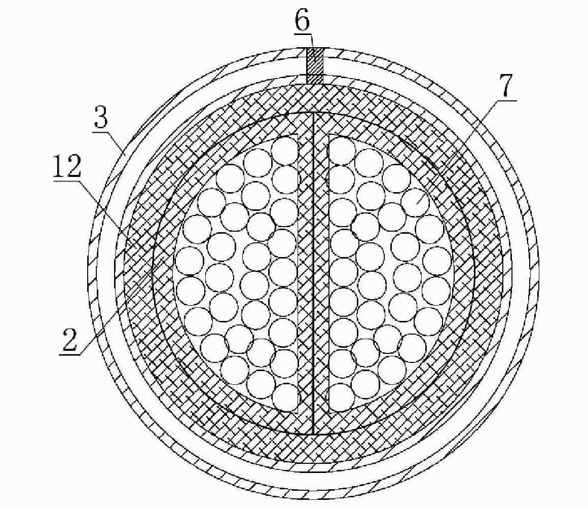 Corrugated metal sheath inorganic mineral insulation cable and method for producing the same