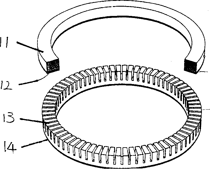 Universal hollow-structure great-moment ring piezoelectric ultrasonic motor