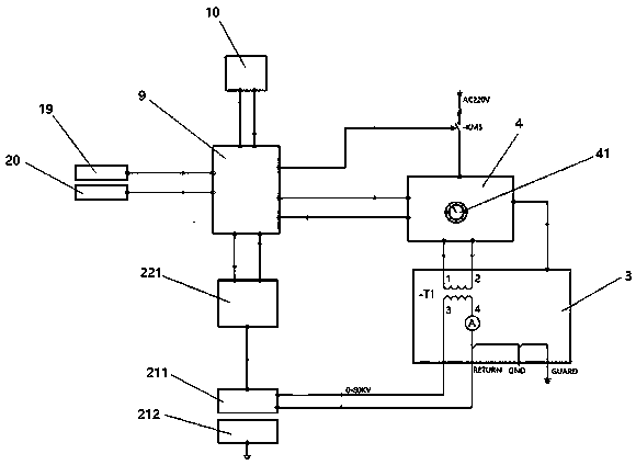 High-voltage electric field low-temperature plasma cold-sterilization testing device