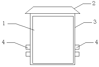 Waterproof and dustproof distribution box for building construction site