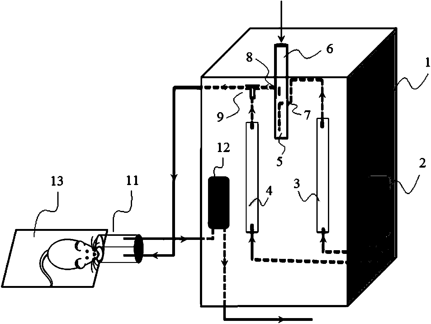 Simple novel anesthesia machine for experiment