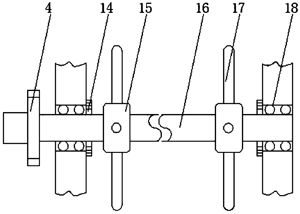 Double-roller feed stirring machine