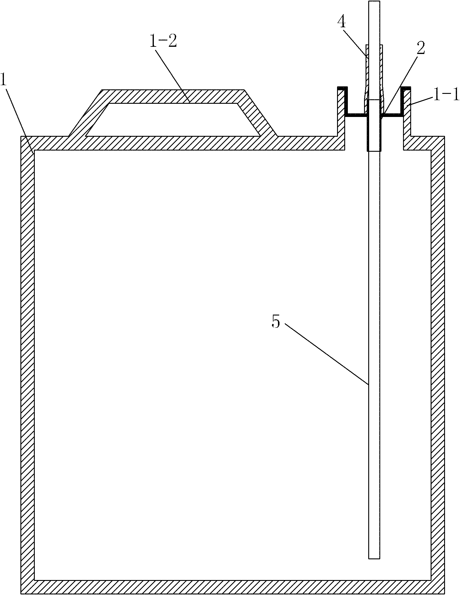 Closed bicarbonate hemodialysis tank