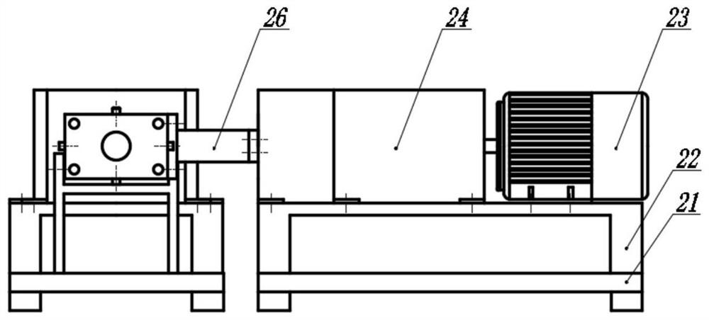 Rubber mixing and extruding device