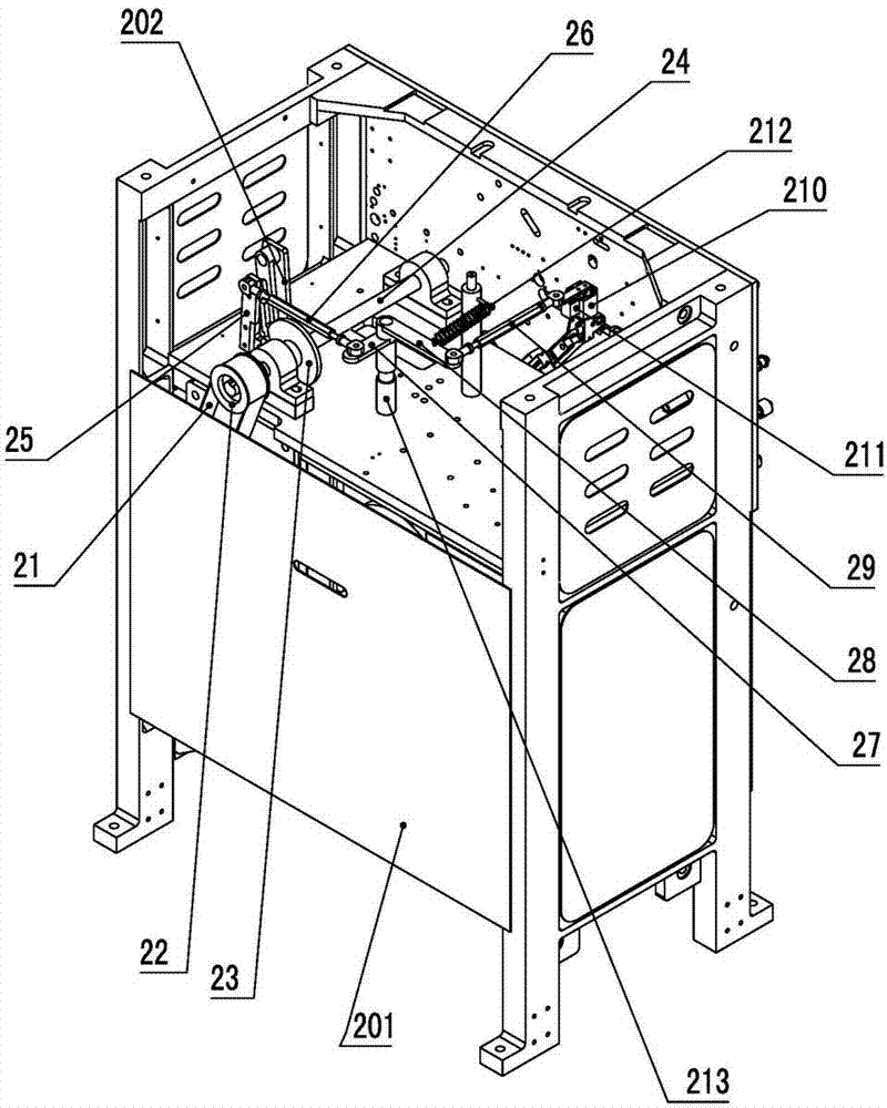 Electrolytic condenser nail joint coiling high speed machine