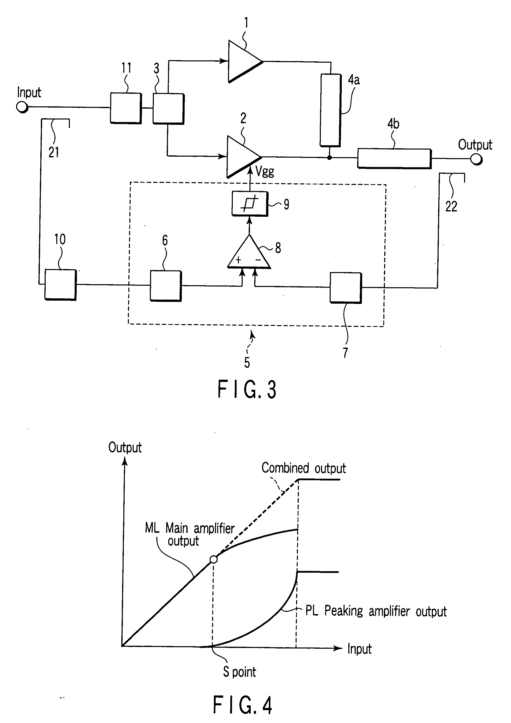 Doherty microwave amplifier and signal processing method thereof