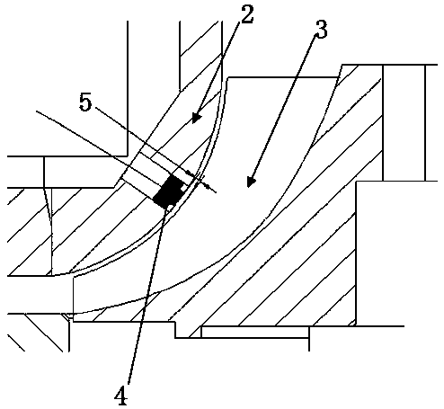 Air inlet passage and impeller gap adjusting structure