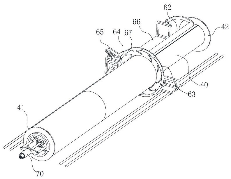 Warp winding method of silk textile machine