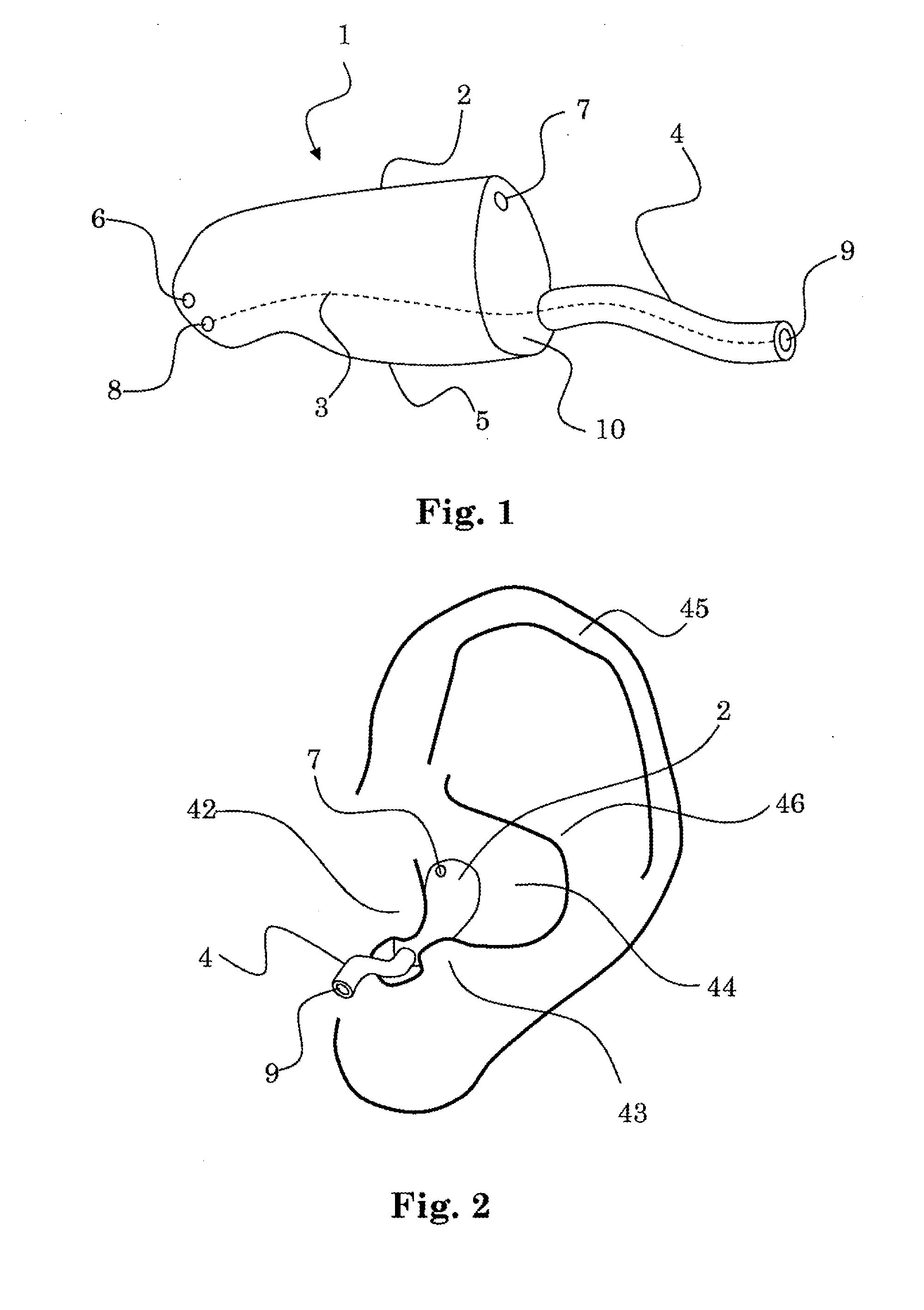 Hearing device with a vent extension and method for manufacturing such a hearing device