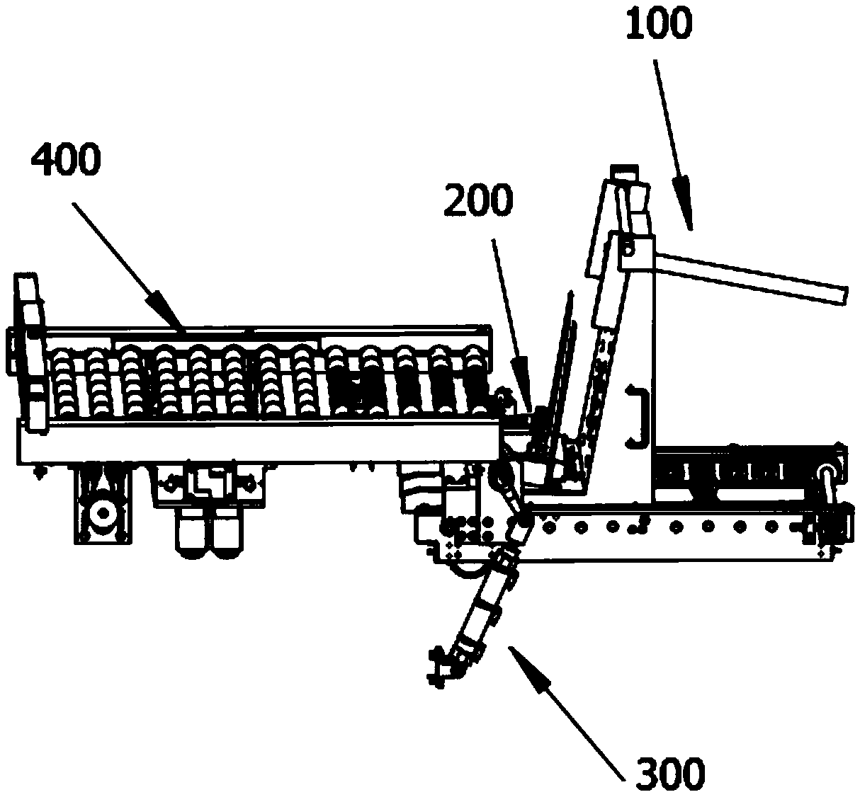 Inclined vertical type retractable board machine for PCB production line