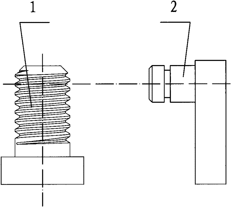 Method for eliminating error of cylinder screw thread non-contact measurement