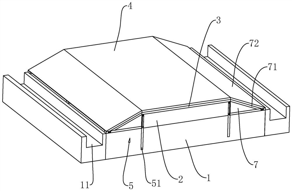 A rural cement road subgrade reinforcement structure