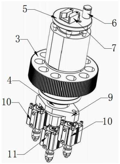 Steel bar bending mechanism applied to automatic hoop bending machine