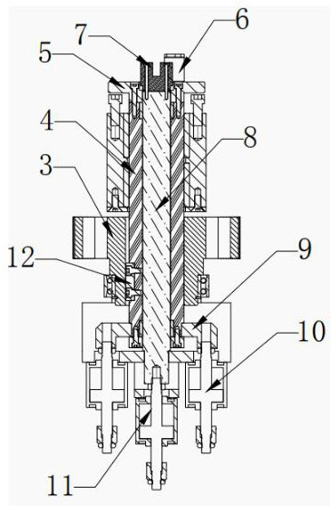 Steel bar bending mechanism applied to automatic hoop bending machine