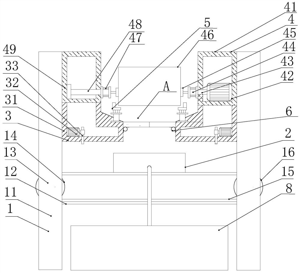 Workbench for casting machining and using method