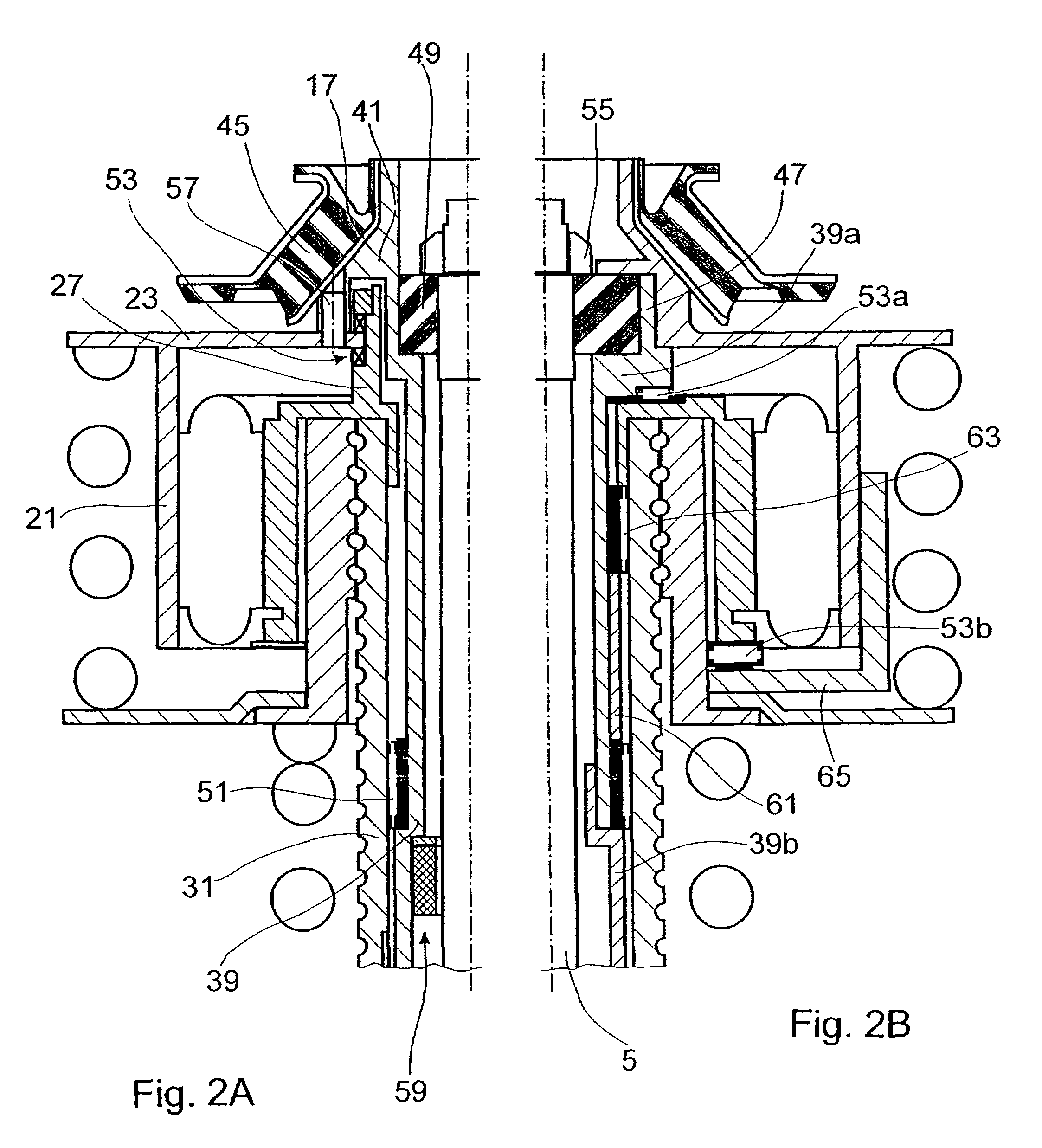 Spring carrier with adustable spring collar