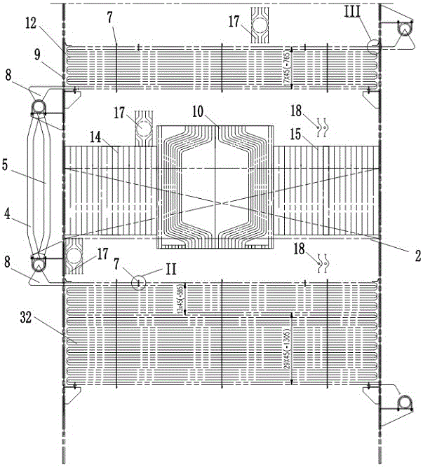 High efficiency circulating fluidized bed coal fired boiler coal economizer