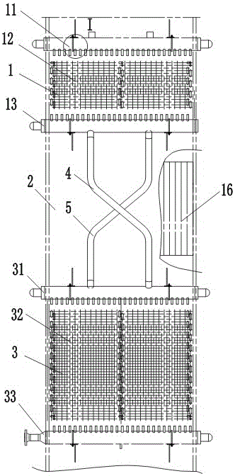 High efficiency circulating fluidized bed coal fired boiler coal economizer