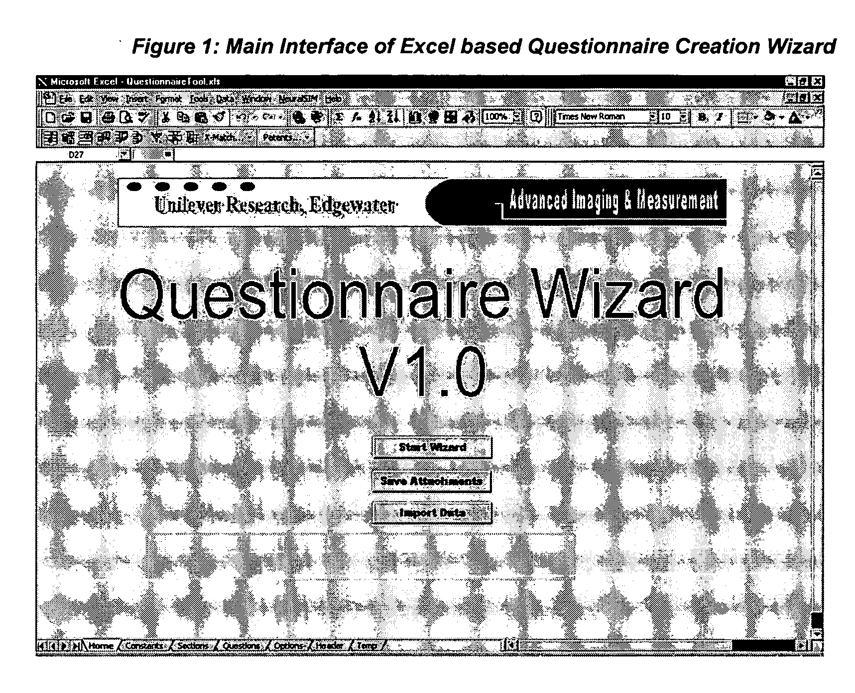 Method of Collecting data from one or multiple respondents using spreadsheet based tool with programmed wizard utility deployed by direct activation