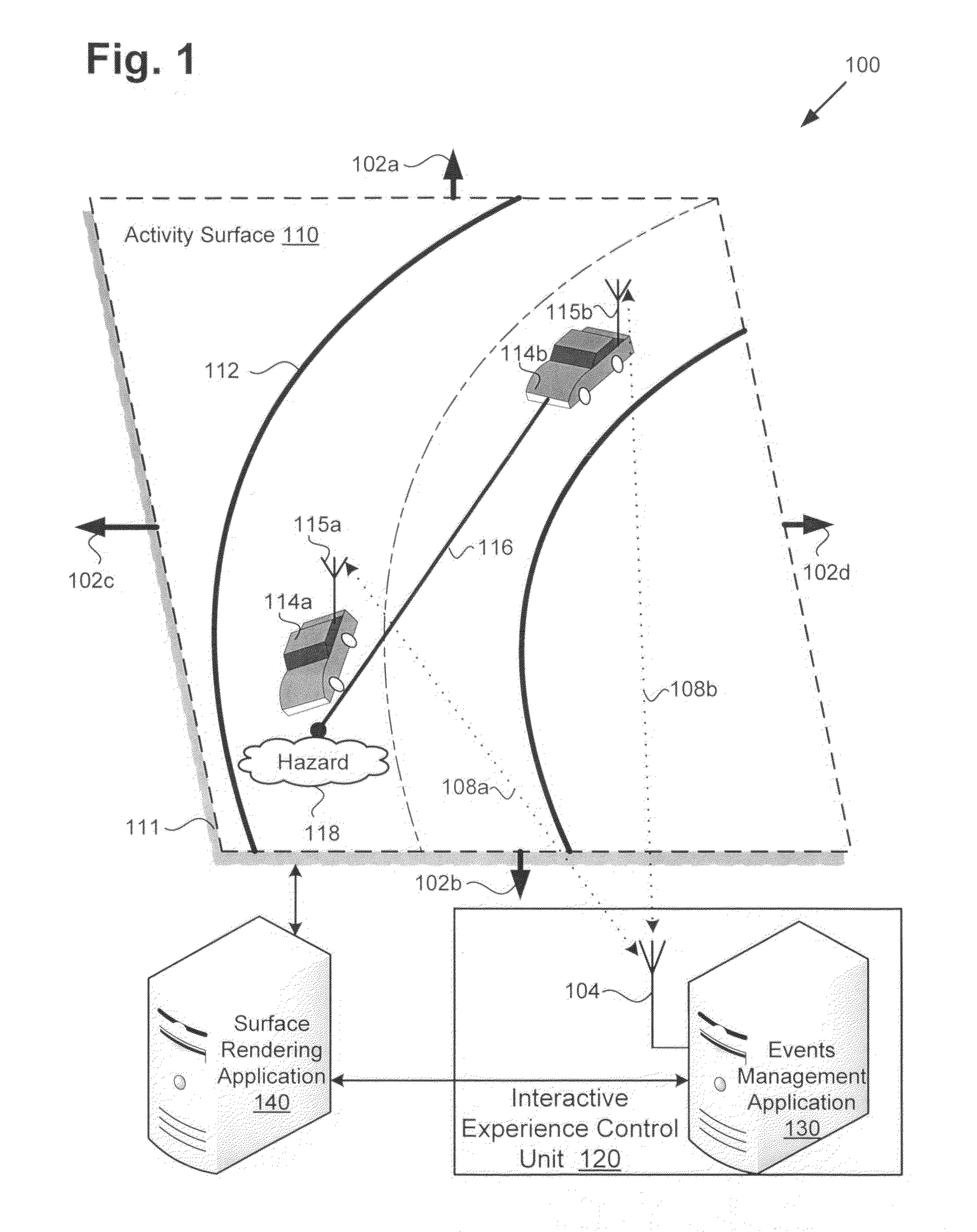 System and method for providing a real-time interactive surface