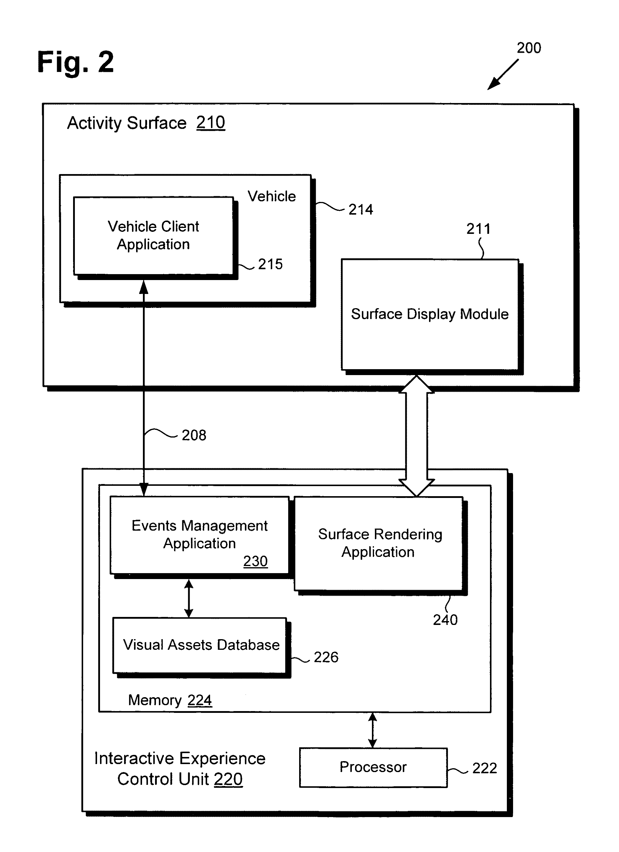 System and method for providing a real-time interactive surface