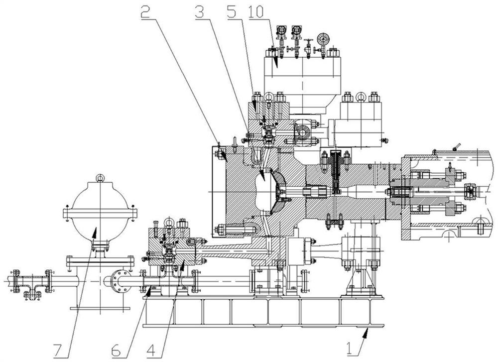 Novel three-cylinder single-action diaphragm pump fluid end