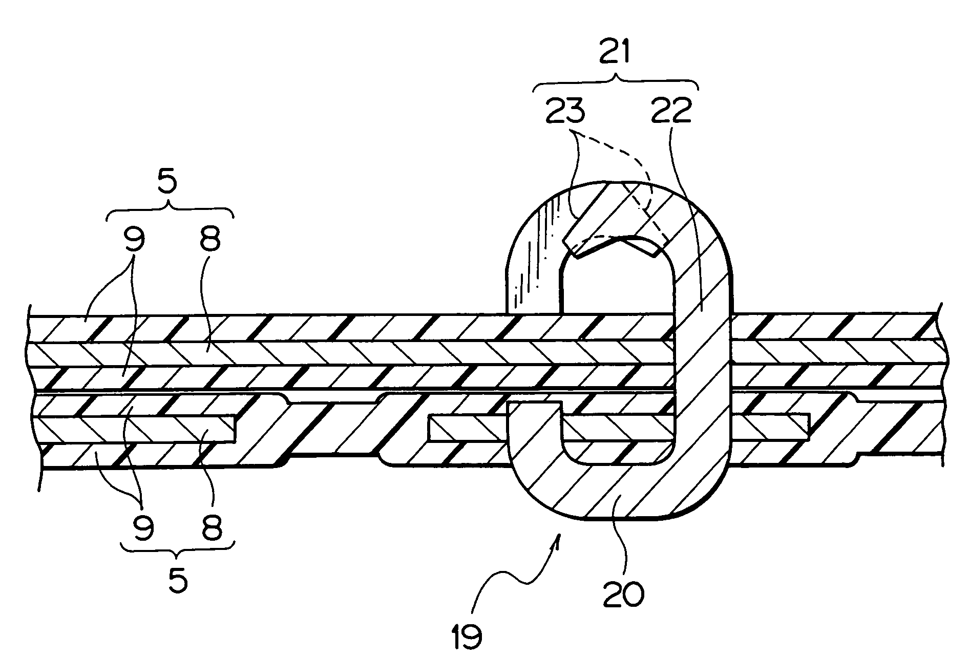 Method for shielding flat circuit body, shielded flat circuit body, and wiring harness