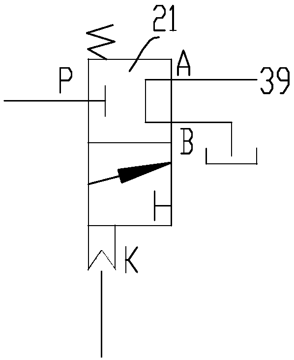 Logic valve for hydraulic excavator