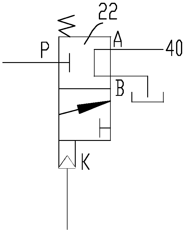 Logic valve for hydraulic excavator