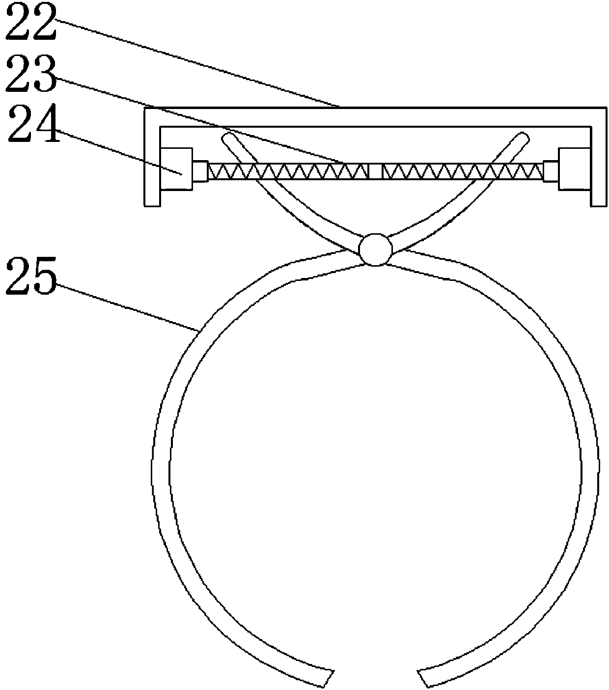 Down feather screening device