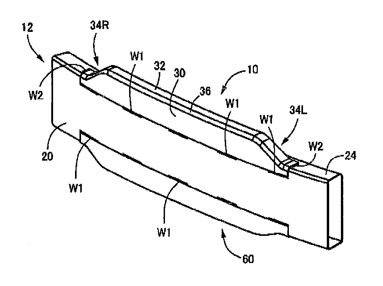 Underrun prevention member for vehicle bumper beam