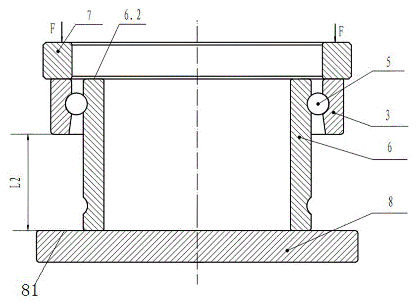 Tandem matched angular contact ball bearing and matching method thereof