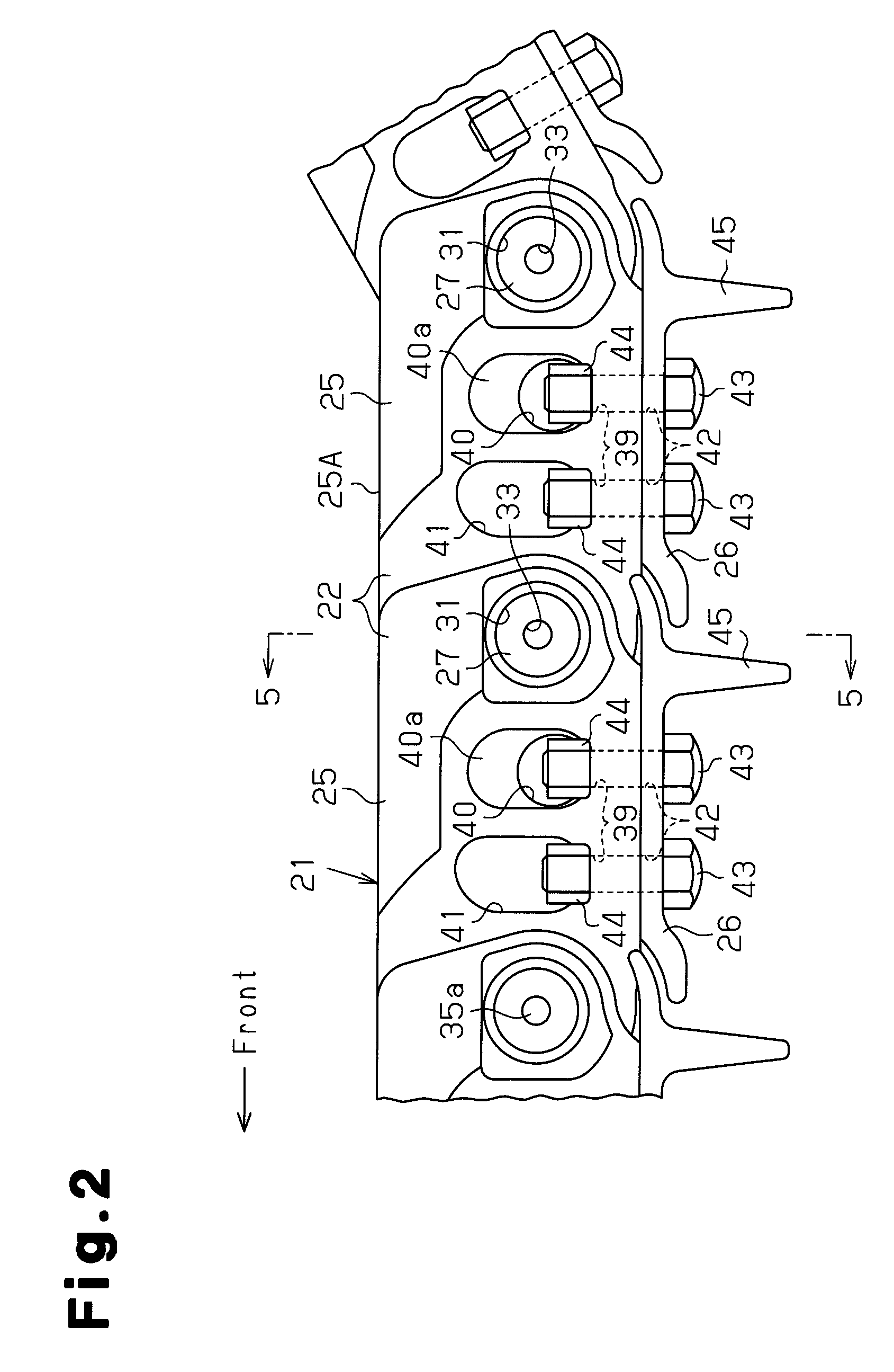 Link for connecting track shoe of crawler belt, assembly for crawler belt, and crawler belt