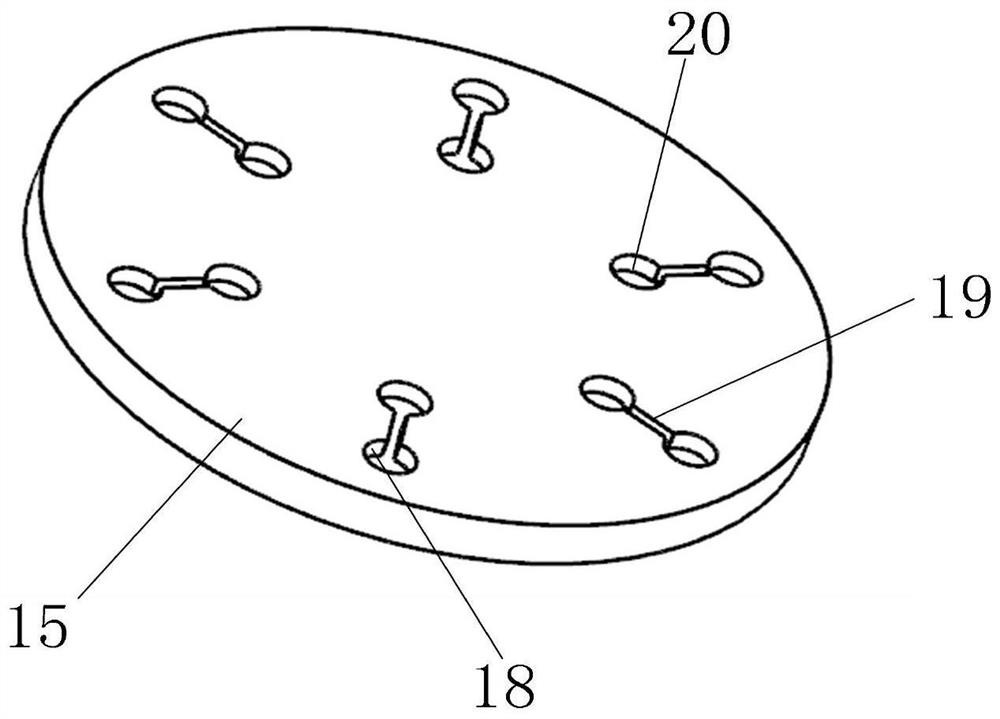 Centrifugal micro-fluidic chip electrochemical detection device and method