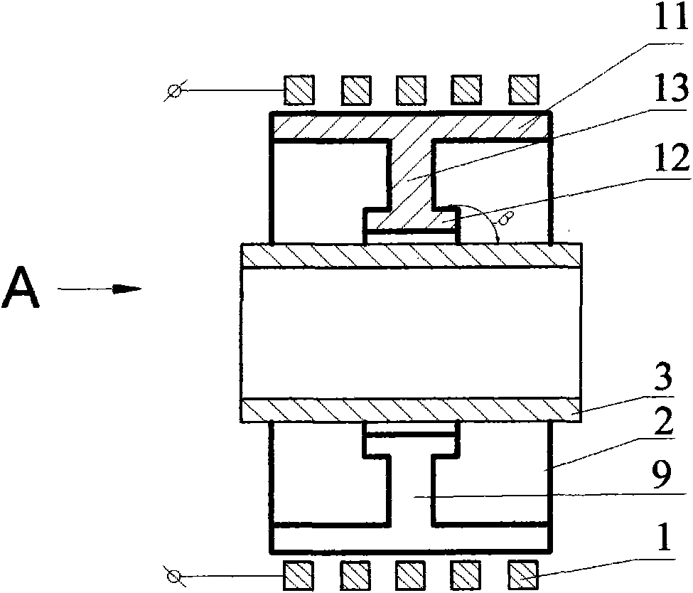 Magnetic concentrator structure for magnetic pulse formation