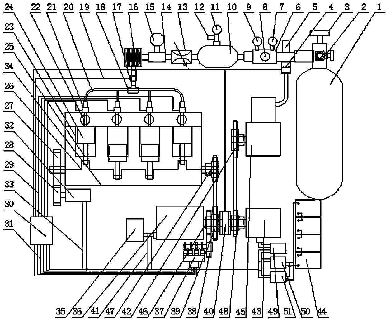 Air energy circulation power-driven generator