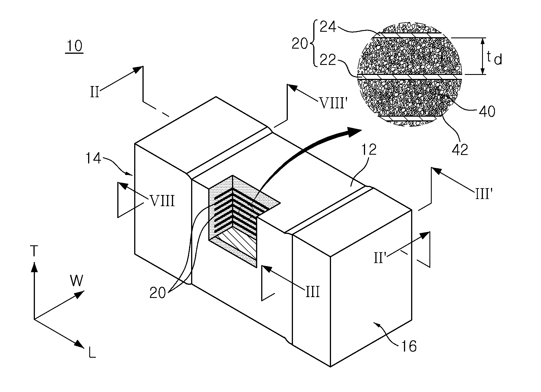 Chip type laminated capacitor