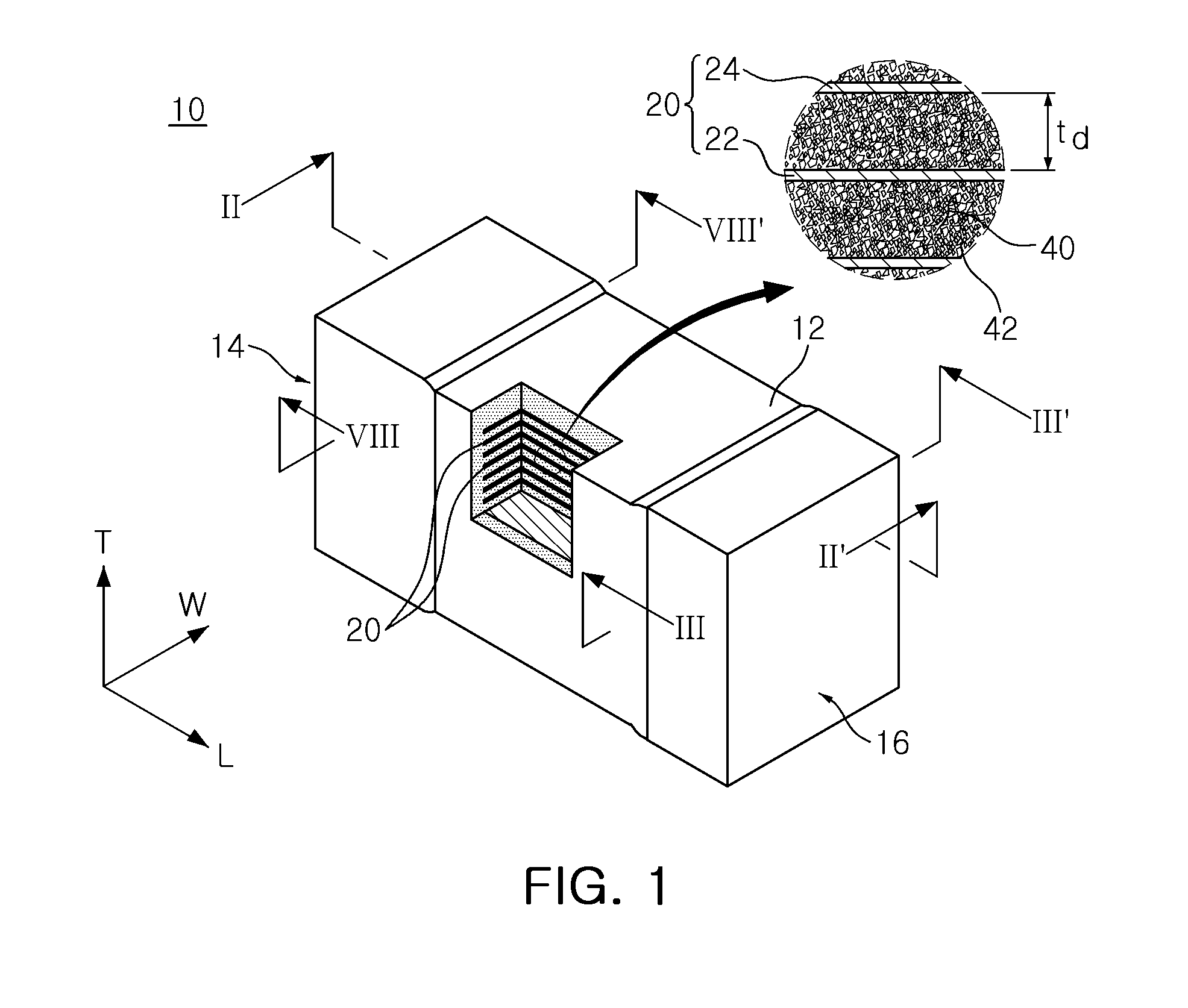 Chip type laminated capacitor