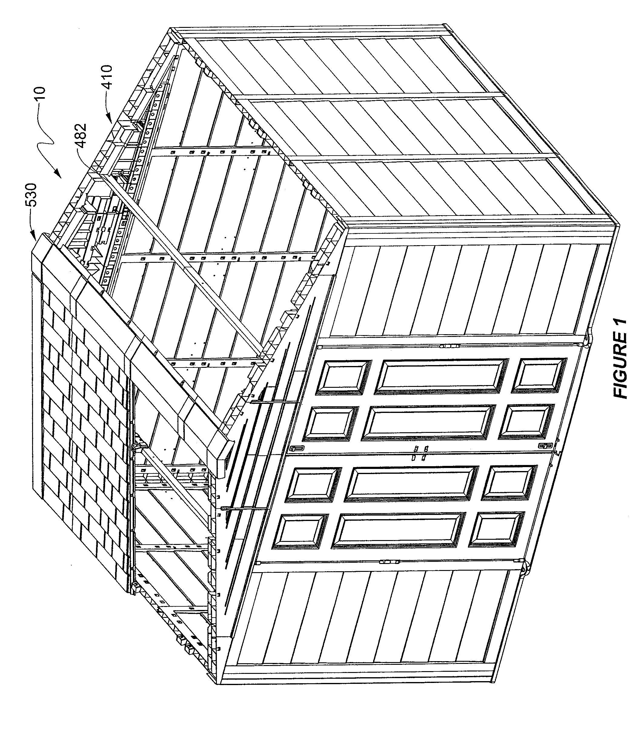 Plastic utility shed roof system