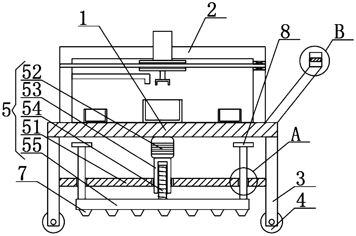 Casting mold assembling device safe to use