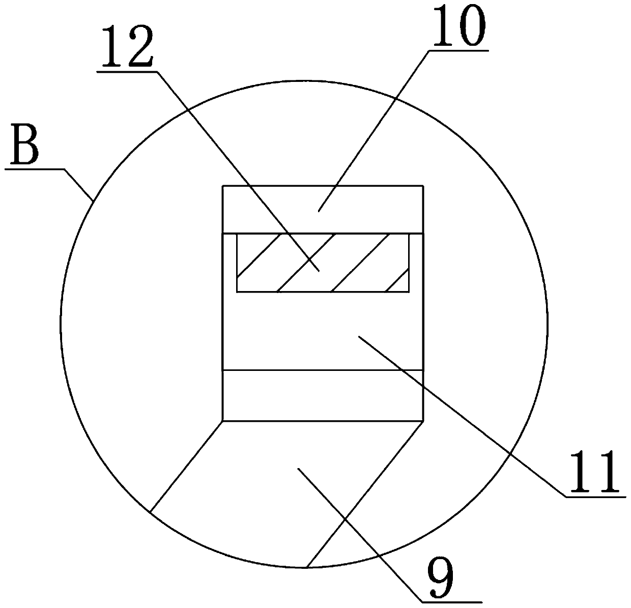 Casting mold assembling device safe to use